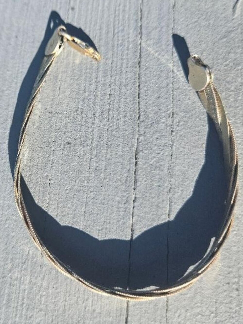 Tri - Color Sterling Italy Bracelet - Picture 8 of 12